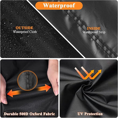 Grill Cover for Weber Slate 36 inch Griddle, 77 inch Outdoor Grill Cover Waterproof for Weber 36 inch Rust-Resistant Gas Griddle 1500216-77" L x 27" W x 39" H