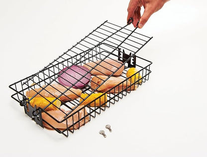 Onward Manufacturing Company Non-Stick Flat Spit Rotisserie Grill Basket