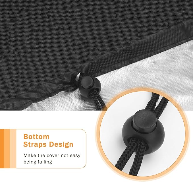 Luxiv Heavy-Duty Patio Cover for Camp Chef 3 Burner Stove, Waterproof Cover (Black, 43x16x16)