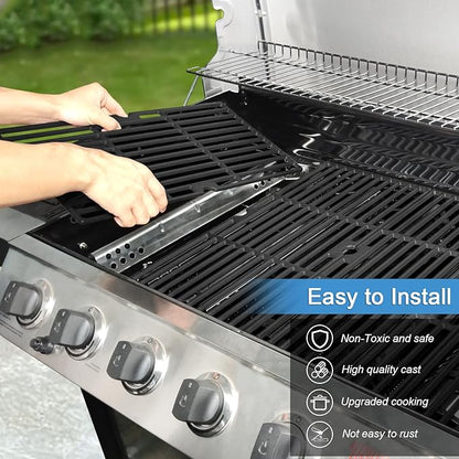Cooking Grates for Charbroil Performance Grill - 6 Burner 463244819, Grill Grates for Charbroil Grill 463276517, 463245917, 463276617, Cast Iron, 18"
