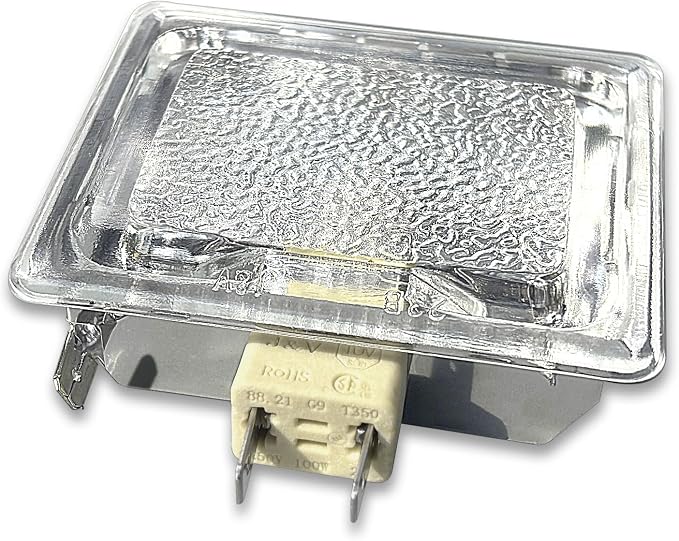 J&V bedebur Oven Lighting Assembly with High Temperatur Materials for BBQ Grill, Microwave Light and Air Fryer Equipment Special Lighting, G9 Bulb (120V-25W-PLUG)