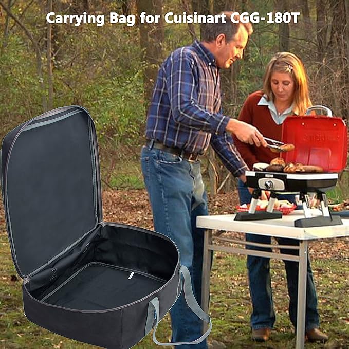 Carrying Bag for Cuisinart CGG-180T Grill, Portable Outdoor Gourmet Grill Storage Bag (Black)
