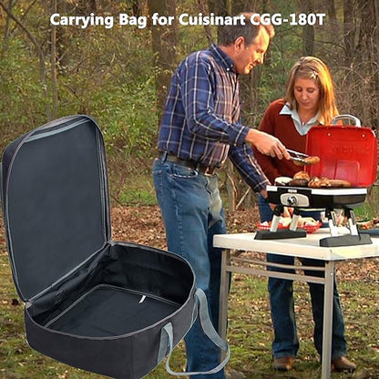 Carrying Bag for Cuisinart CGG-180T Grill, Portable Outdoor Gourmet Grill Storage Bag (Black)