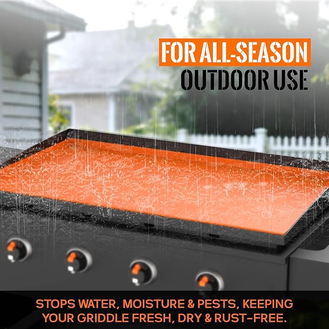 22” Silicone Griddle Mat for Blackstone - Heavy-Duty Food-Grade Griddle Cover & Full Surface Protection, Waterproof, Rust & Dust-Proof, Essential Blackstone Griddle Accessories for Outdoor BBQ