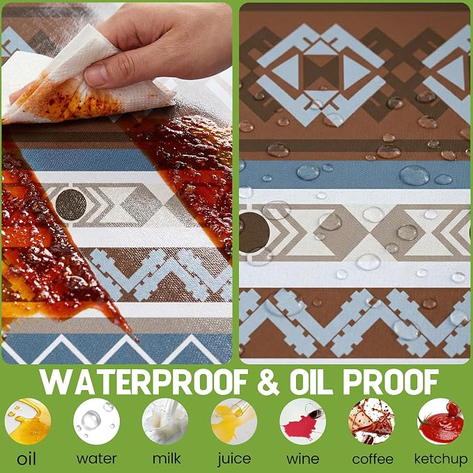 Fitted Picnic Table Cover with Bench Covers Fitted Rectangle Table Cloth Tablecloth Camping Gear Essentials Rv Accessories Road Trip Supplies Car Travel Must Have 6 Ft Foot Feet 72in Boho Bohemian