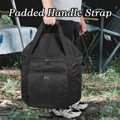 samdew Portable Grill Carry Bag Compatible with Weber Smokey Joe 14-Inch Portable Grill, Grill Cover Compatible with Smokey Joe Premium 14-Inch Grill, with Pocket & Handle, Bag Only (Patented Design)