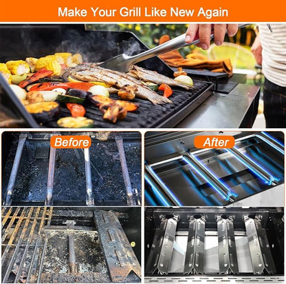 Grill Parts for Kenmore 146.34611410 146.46372610 146.23673310 146.34461410 146.10016510 146.16198211 146.46366610 146.16142210 146.1001751 146.4636561 Grill Replacement Parts, Stainless Steel | Stainless Steel Burner and Heat Plates for Kenmore 146.46...