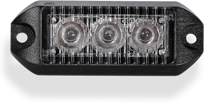 Ledqusa TIR 3 watt 3 LED Emergency Vehicle Grill Warning Light Head (Blue)