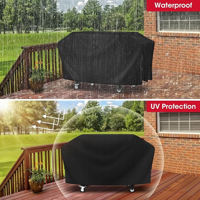 Unicook Griddle Cover for Blackstone 36 Inch 4 Burner Grill, Unique UV Resistant Waterproof Vinyl with Polyester Lining, Flat Top Gas Grill Cover for Pit Boss, Nexgrill, Camp Chef