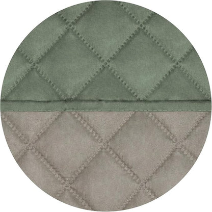 PureFit Reversible Quilted Sofa Cover Dog Couch Covers for Sofa, 66 in | Greyish Green/Beige, Water Resistant Couch Protector, Washable Pet Couch Cover with Non Slip and Elastic Straps For Kids