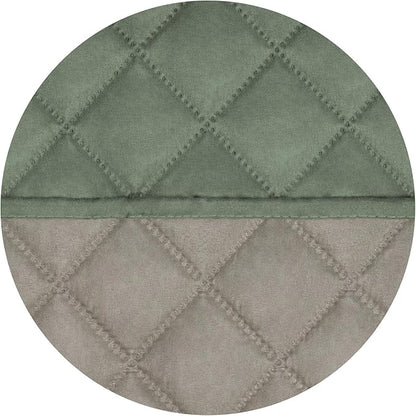PureFit Reversible Quilted Couch Covers for Dogs Oversized Sofa Cover 78” | Greyish Green/Beige, Water Resistant Couch Protector, Washable Pet Couch Cover with Non Slip and Elastic Straps For Kids