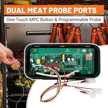 80146 Digital PID Control Board Fit for Pit Boss Pro Series II 850 Wood Pellet Grill, WiFi & Bluetooth Touch Screen Replacement Part Compatible with PB850PS2, Dual Meat Probe Ports