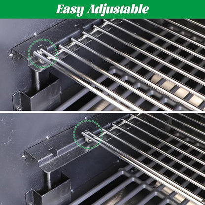 Warming Rack for Pit Boss, Upper Cooking Grate for Pit Boss Austin XL Parts Pitboss 1000 Series Holding Top Rack Pro Sportsman Traditions Wood Pellet Smoker Grill Replacement 32421 PB1000XL-018-R00