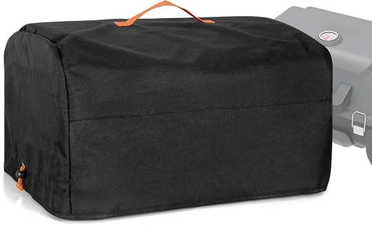 HODRANT Outdoor BBQ Cover Compatible with Char-Broil Grill2Go X200 Portable Propane Gas Grill, Portable Grill Carry Bag with Top Handle, Pocket for Barbecue Tools & Accessories, Cover Only