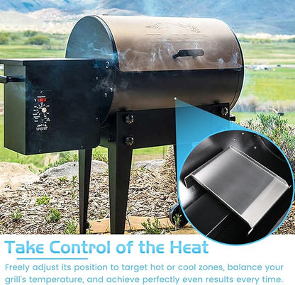 Heat Diffuser for Traeger, Flame Tamer for Traeger Pro 22 34 Heat Shield Diffuser Deflector Baffle Pellet Smoker Grill BCA012 Replacement Parts Grilling Accessory