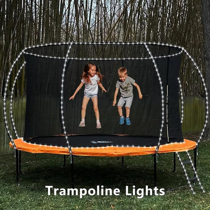 YEGUO Solar Rope Lights Outdoor Waterproof, 66ft 200 LED White String Lights, 8 Modes Fairy Lights in Clear Thin Tube