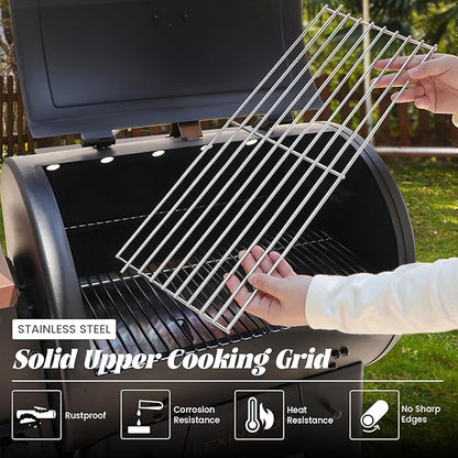 Warming Rack for Pit Boss Lexington Upper Grid Cooking Grate for Pitboss 500 540 550 Series Wood Pellet Smoker Grill Replacement Parts Holding Grilling BBQ Accessory