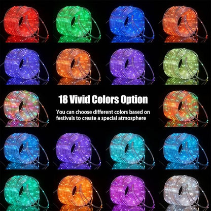 99ft Green Rope Lights for Outside, 300 LED String Lights Outdoor Waterproof Plug in with Remote Control, 18 Colors Changing Party Lights for St. Patrick's Day, Pubs, Garden, Patio, Pool Décor