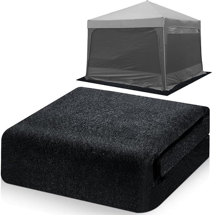 Tinideya 10x10 ft Outdoor Storage Shed Floor Mat Waterproof, Non Slip & Washable Camping Tent Carpet for Outdoor Camping, Lawn Supplies (Storage Shed Not Included)