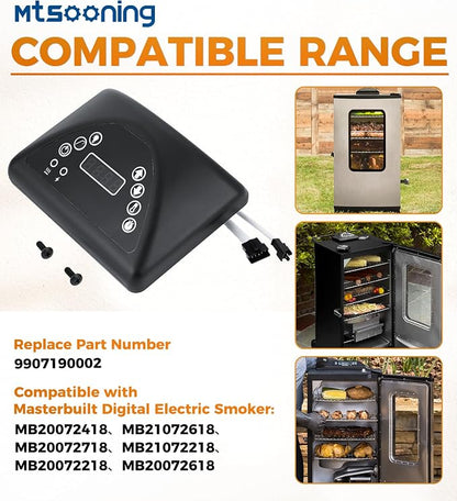 9907190002 Digital Control Panel LED Digital Display | Replacement for Masterbuilt MB20072418 MB20072618 and Other Smoker Grill Models