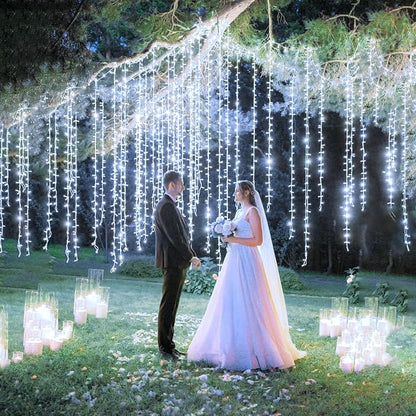 800 LED Christmas Lights Outdoor 262FT Christmas String Lights 8 Modes Clear Wire Waterproof Plug in Twinkle Fairy String Lights for Indoor Outdoor Home Party Garden Decoration, Cool White