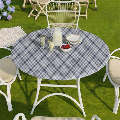 opstellen Fitted Waterproof Round Tablecloth for 36 40 41 42 44In Tables Neutral Wipe Clean Fall Table Covers Travel Essentials Camp Tools Decoraciones para Sala Party Dining Table Centerpiece Decor