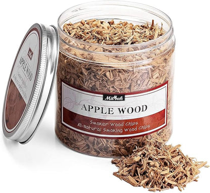 Premium Wood Chips for Smoking Gun (Set of 4 - Apple, Cherry, Pecan, Pear) 4 OZ Each Extra Fine Wood Smoking Chips for Handheld Cocktail Smoker