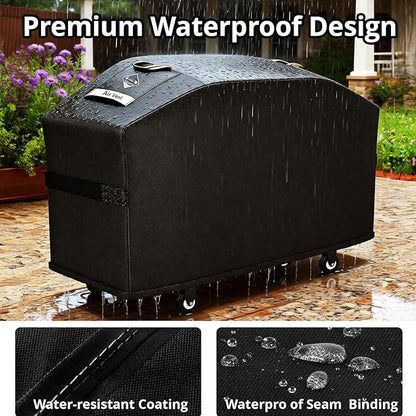 KINGLY Griddle Cover for Blackstone 36" Griddle with Hood[2026 Upgraded 1000D Heavy Duty] Rip-Proof Material,Waterproof UV & Fade Resistant,Flat Top Gas Grill Cover with Adjustable Strap and Air Vent