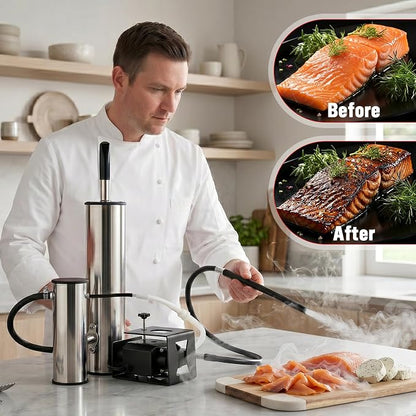 2026 Upgrade Electric Smoker Generator, Cold Smoker 60-70°F for Cheese | Stainless Steel Smoke Tube for Pellet Smoker, Outdoor Smoker for Cheese and Salmon, Best Gifts for Men and Dads