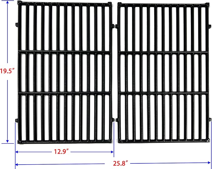DG264 19.5" Grill Grates 17.5" Flavorizer Bars for Weber Genesis 300 Series E-310 E-320 E-330 EP-310 EP-320 EP-330 S-310 S-330 Gas Grill (2011-2016 with Front Control Knobs) 7524 7621