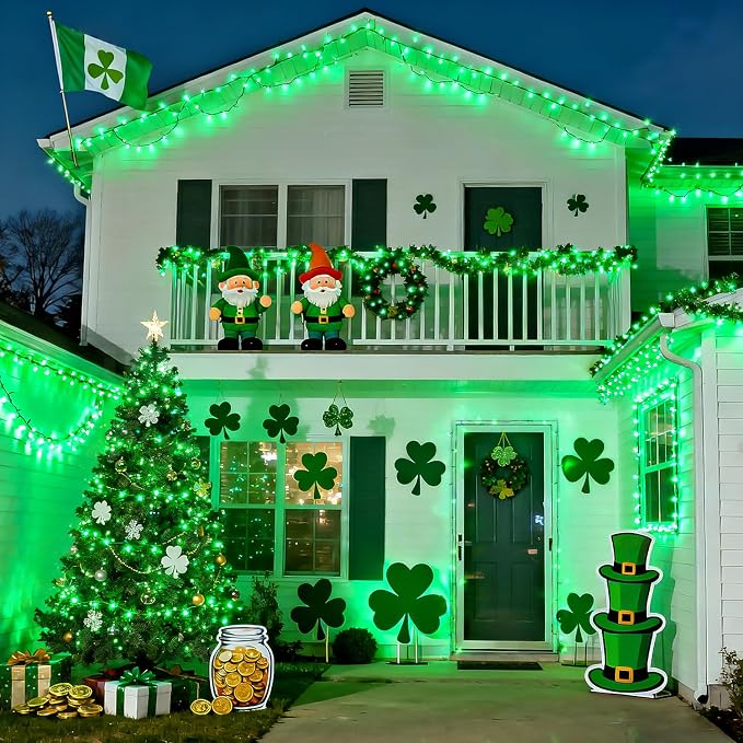 JMEXSUSS 1000 LED Green Christmas Lights Plug in, 328ft Halloween Lights | Plug in, Green Wire, Durable, 8 Modes, Waterproof, for Christmas Halloween Yard Patio Tree Porch Decor