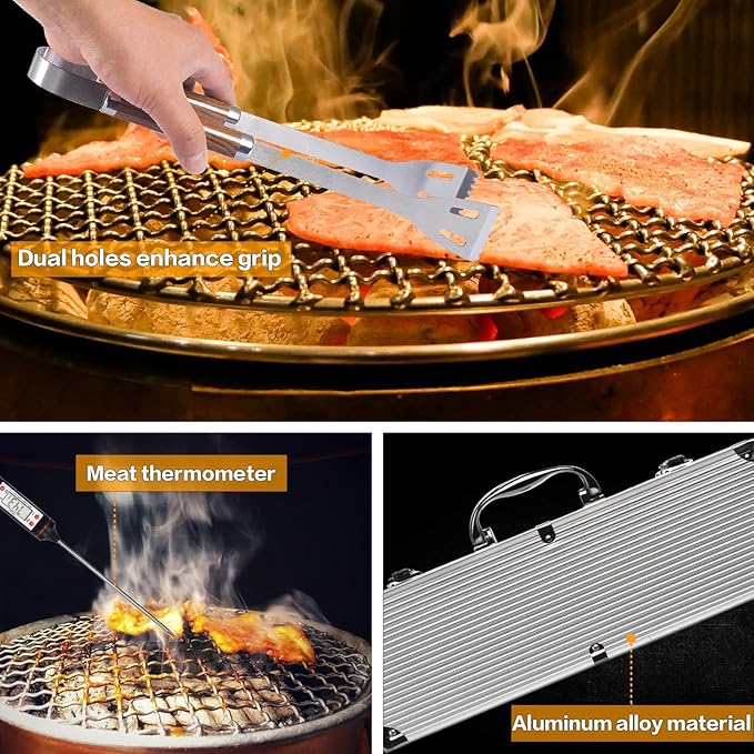Dad Gifts from Daughter Son for Father's Day Birthday Christmas,Cool BBQ Dad Gifts Set for Outdoor Grill Barbecue,Best Gifts for Father in Law,Step Dad,First Time New Dad,Expectant Dad,Elderly Dad