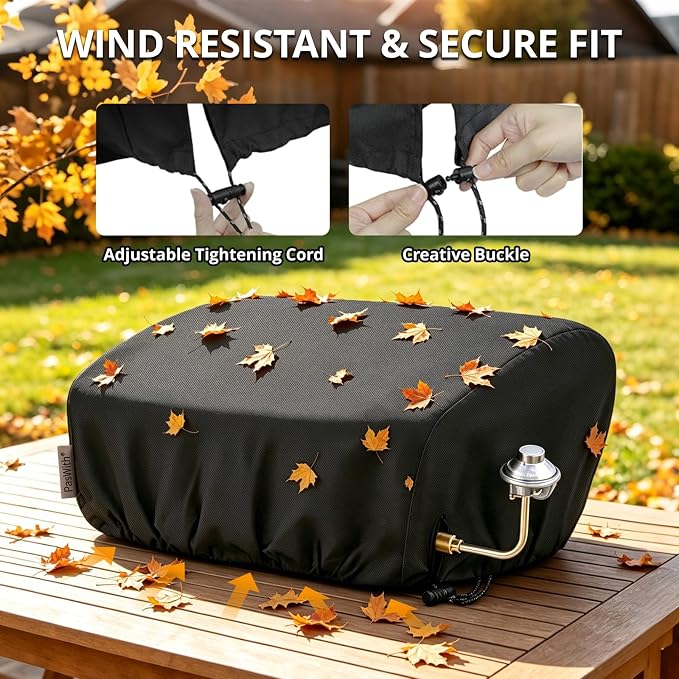 Griddle Cover for Blackstone 22 inch Tabletop Griddle with Hood,Custom Fit Waterproof UV Resistant Windproof Portable Grill Cover for Blackstone Adventure Ready and More Mini Camping Tabletop Griddle
