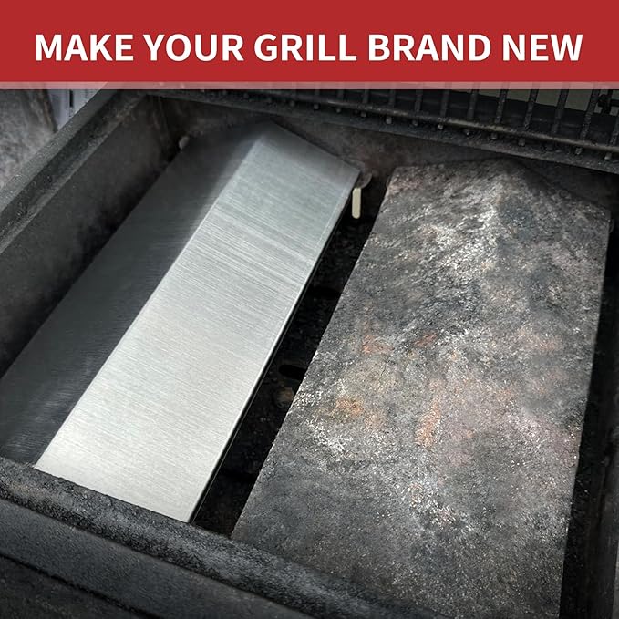 Grill Replacement Parts for Cuinart CGG-306, Nexgrill 820-0033 820-0015 820-0007,820-0007G, Megamaster 820-0033M, 820-0007B, Flame Tamer 306-20133 306-20087 820-0033-05, 2 Pack Heat Plate Shied