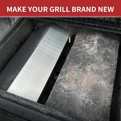 Grill Replacement Parts for Cuinart CGG-306, Nexgrill 820-0033 820-0015 820-0007,820-0007G, Megamaster 820-0033M, 820-0007B, Flame Tamer 306-20133 306-20087 820-0033-05, 2 Pack Heat Plate Shied