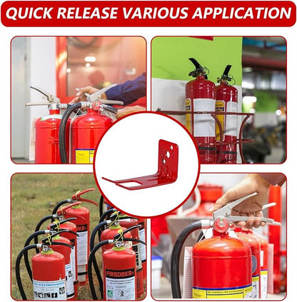 Fire Extinguisher Mounts & Brackets,2 Pack Fire Extinguisher Brackets and Holders,Wall Hook Holder Hanger for 10 lb fire Extinguisher Mount