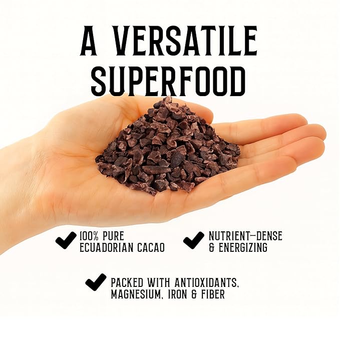 Craft A Brew - Cacao Nibs - Key Component for Chocolate Stout - For Beer Brewing - Ecuadorian Bittersweet Cacao Nibs - 2.5 oz Pack