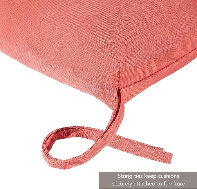 Outdoor Reversible Chaise Lounge Chair Cushion, Dusk Pink