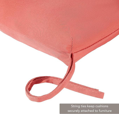 Outdoor Reversible Chaise Lounge Chair Cushion, Dusk Pink