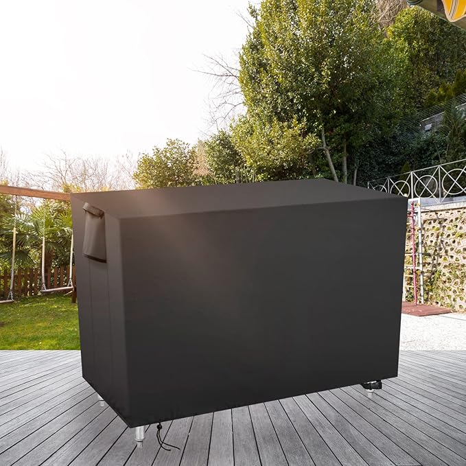 Outdoor Prep Table Cover 48 Inch,Waterproof Fadeproof UV Resistant Patio Stainless Steel Metal BBQ Table Cover All Season Protection for Outdoor Table - 48 x 30 x 35 Inch
