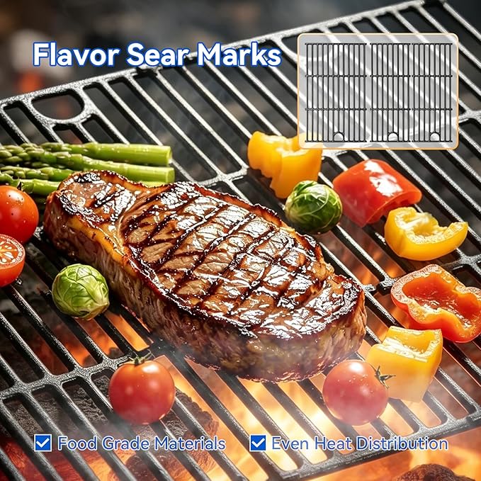 463365021 17" Grill Grates for Charbroil Performance 4 Burner 463365522 463366022 463352521 463354021 463350521 Models, Cooking Grates for Char-broil Grill Replacement Parts G426-0004-W1 G426-0005-W1