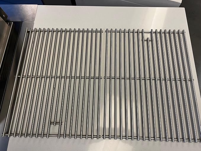 Mont Alp 304 Stainless Steel Replacement Grill Grates 14"W x 18"D (Set of 2) for MA-957RS / MA-957FCRS and Black MA-957 / MA-957FC Compact 70"W x 24"D x4 6"H Outdoor Kitchen Island BBQ Grill Models