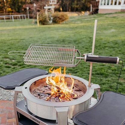 Breeo Rotisserie Flat Basket - Rotisserie Grill Accessory | For chicken, turkey, BBQ & kabobs, live fire cooking accessories