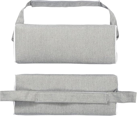 Enipate Outdoor Chaise Lounge Head Pillow, Pack of 2 Water Resistant Headrest Pillows with Elastic Band for Pool Patio Chairs