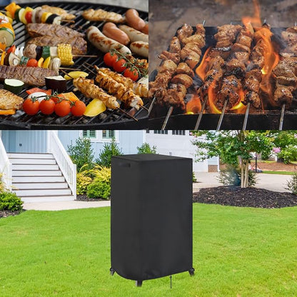 Smoker Cover Fit for East Oak 30" Outdoor Electric Smoker | Heavy Duty Waterproof Outdoor Grill Cover, Vertical BBQ Smoker Covers, 20"D x 21"W x 42"H