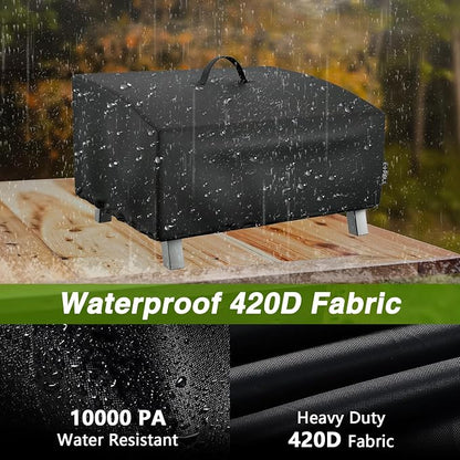 EVRBUL Portable Grill Cover Fit for Cuisinart CGG-306 2 Burner Gas Grill, 420D Tabletop Grill Cover Fit for Pit Boss 10697 75275 Fit for Royal Gourmet GT1001, 25" L x 19" W x 15" H