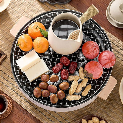 Portable Charcoal Grill, 12 Inch Mini BBQ Grill Multipurpose Outdoor Charcoal Grill Stove Tabletop Barbecue Grill for Camping RV Picnic Backyard (Grill)