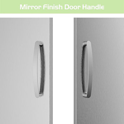 Outdoor Kitchen Doors 28W x 23H Inch, Double BBQ Access Doors 304 Stainless Steel Doors for Outdoor Kitchen Cabinet Grill Station or BBQ Island