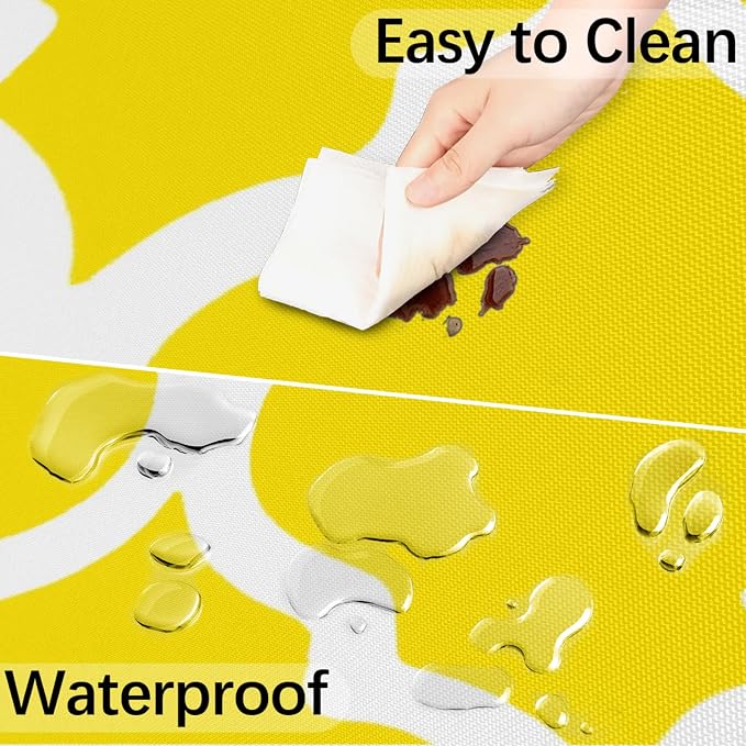 Fitted Round Tablecloth with Umbrella Hole and Zipper Yellow Moroccan Outdoor Elastic Table Cloth 45"-56" Oil-Proof Waterproof Morocco Geometric Patio Table Cover for Dining Picnic Party