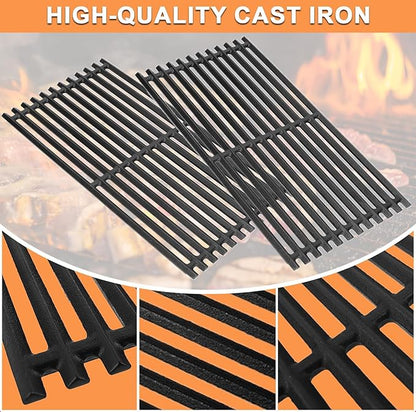 17 x 8 3/4'' Grill Grates G369-0030-W2 for Charbroil TRU-Infrared Replacement Parts 2 Burner 463644220 463632320 463644220 463675016 463642316 463675016P1 G362-0008-W1 463630021 463660421 463655621